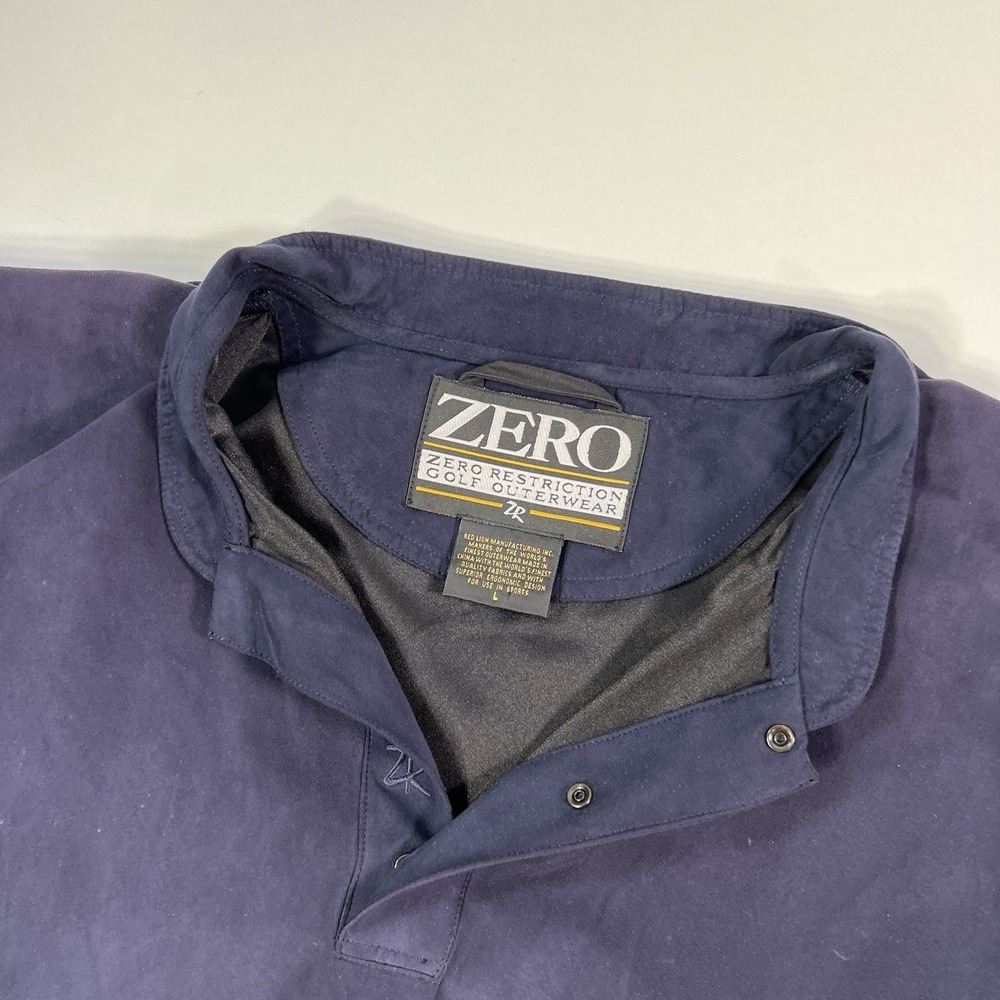 Zero Restriction Jacket Large Navy Blue Golfer Wi… - image 6